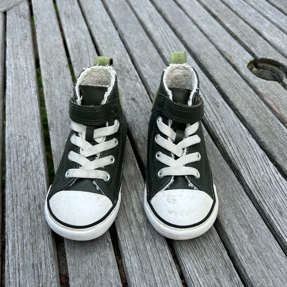 CHUCK TAYLOR ALL STAR 1V HIGH TD 'UTILITY GREEN' size‎ 8 kids